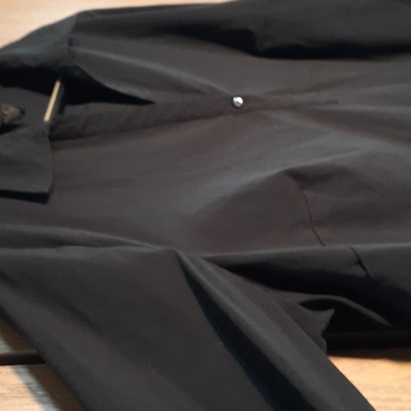 Venezia womens vintage stretch long sleeve black tunic size 18/20 - Picture 2 of 5